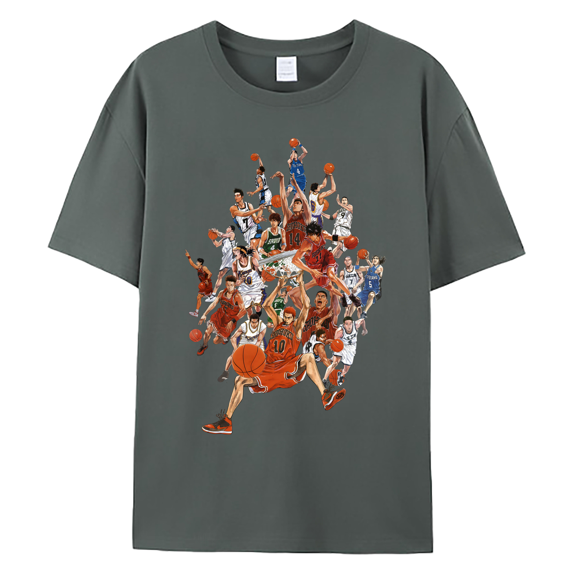 （画像用） SLAM DUNK／スラムダンク 綿100％ メンズ半袖Tシャツ｜肌触りやわらか＆通気性